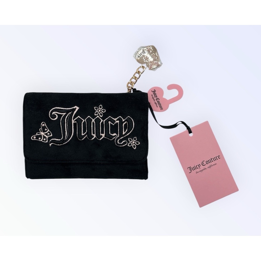 Juicy Couture In the Sky liquorice Black Wallet NEW!!